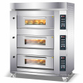 3 deck 6 tray electric control commercial bread baking equipment pizza oven wood fired cake oven bakery rack oven bakery